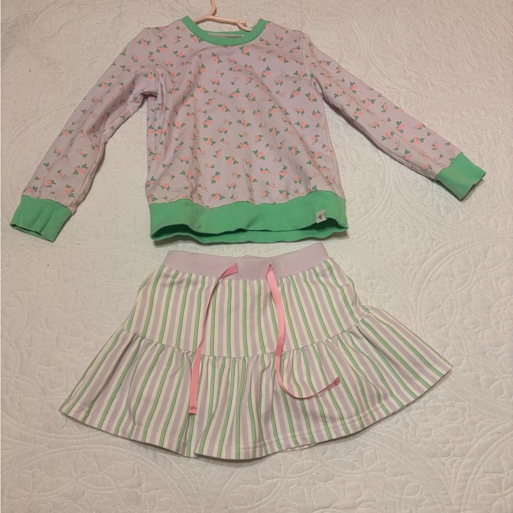 Floral and Striped Love & Grow Matching Set